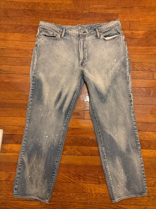 Levi's Other - Men's Levi’s 541 Washed Blue Paint-Splatter Jeans size 40/32